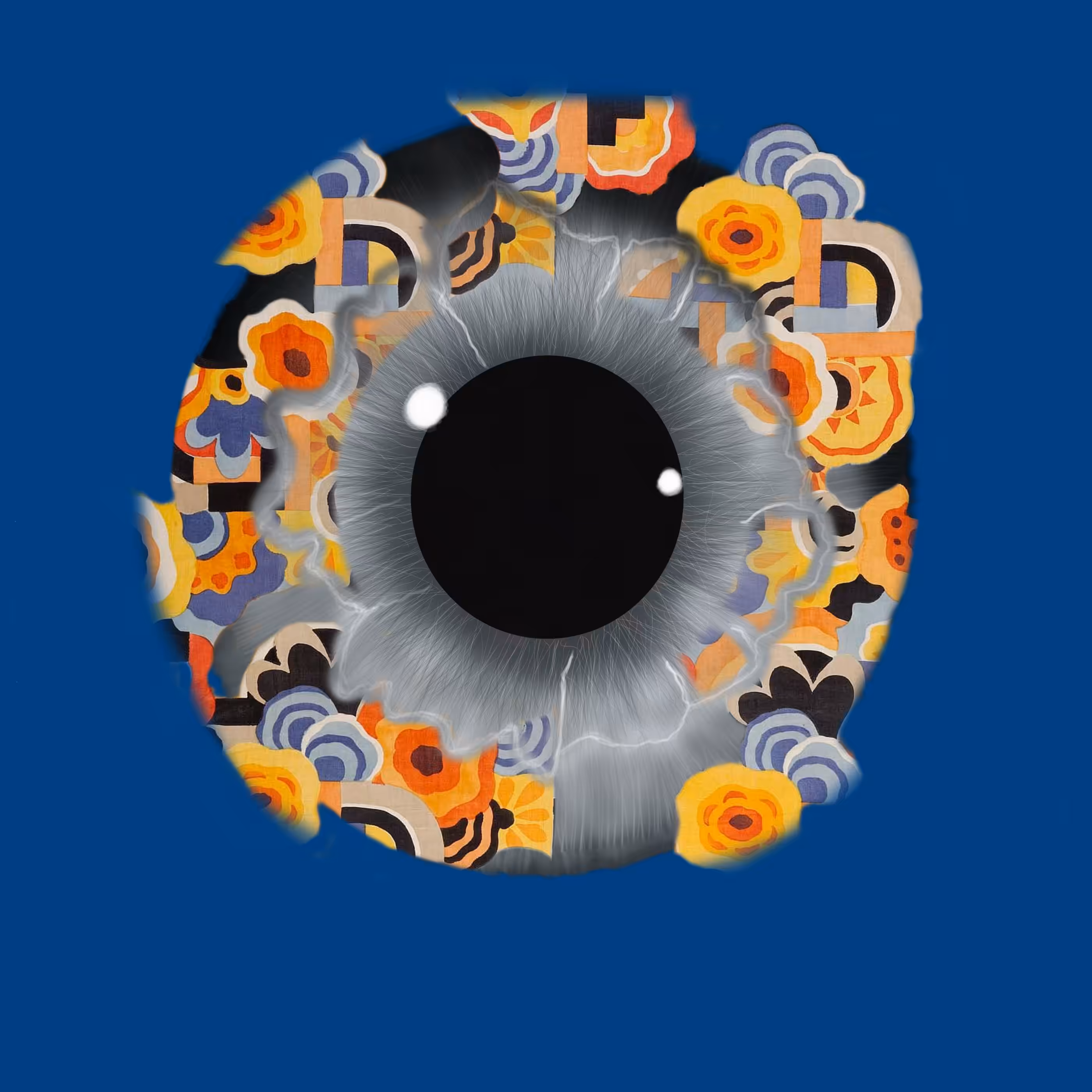 Eyemazing Iris: Flower Power ‐ Dark Blue