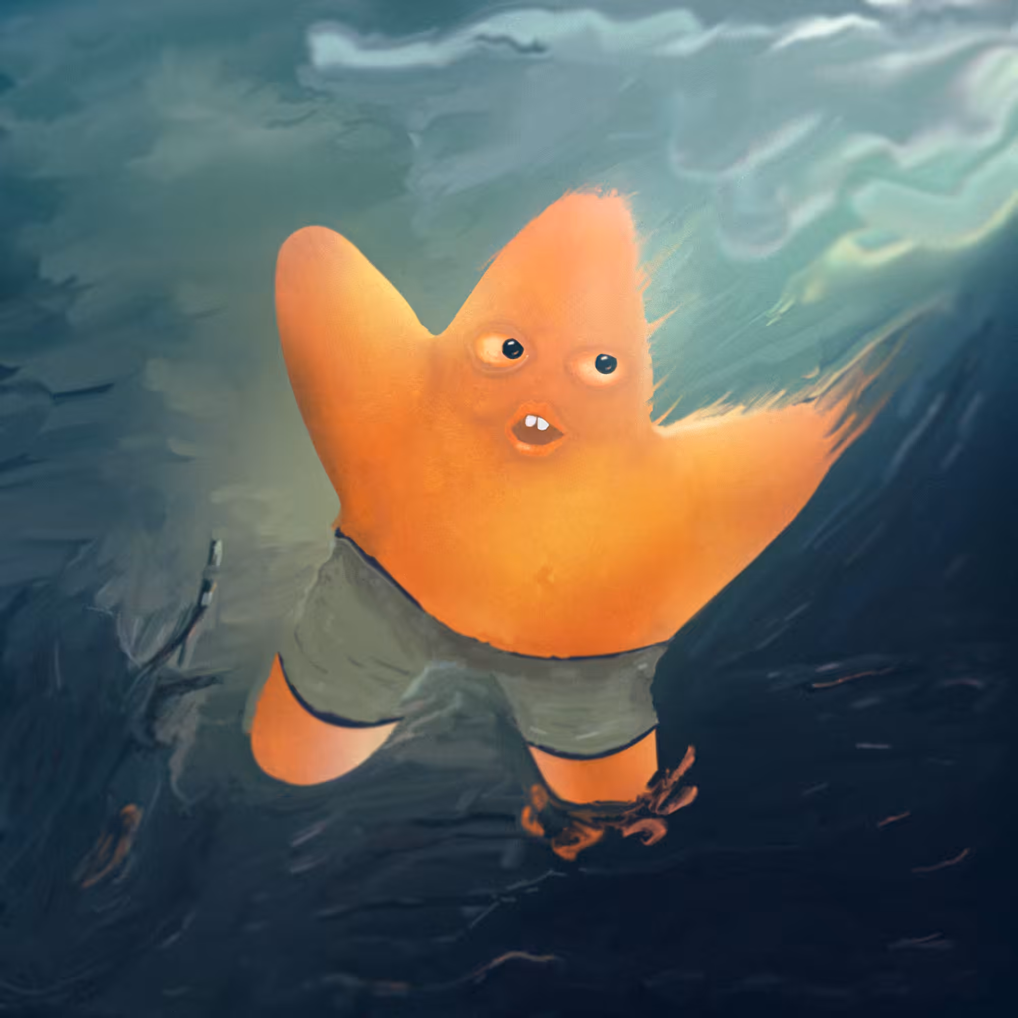 Patrick star : Running away