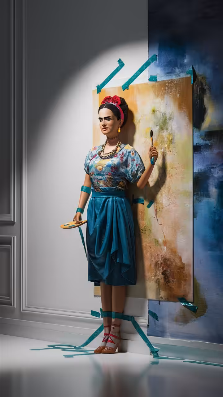 Frida Kahlo Duct Tape to the Wall