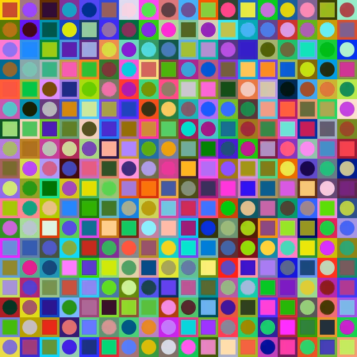 Square Dot Composition #229