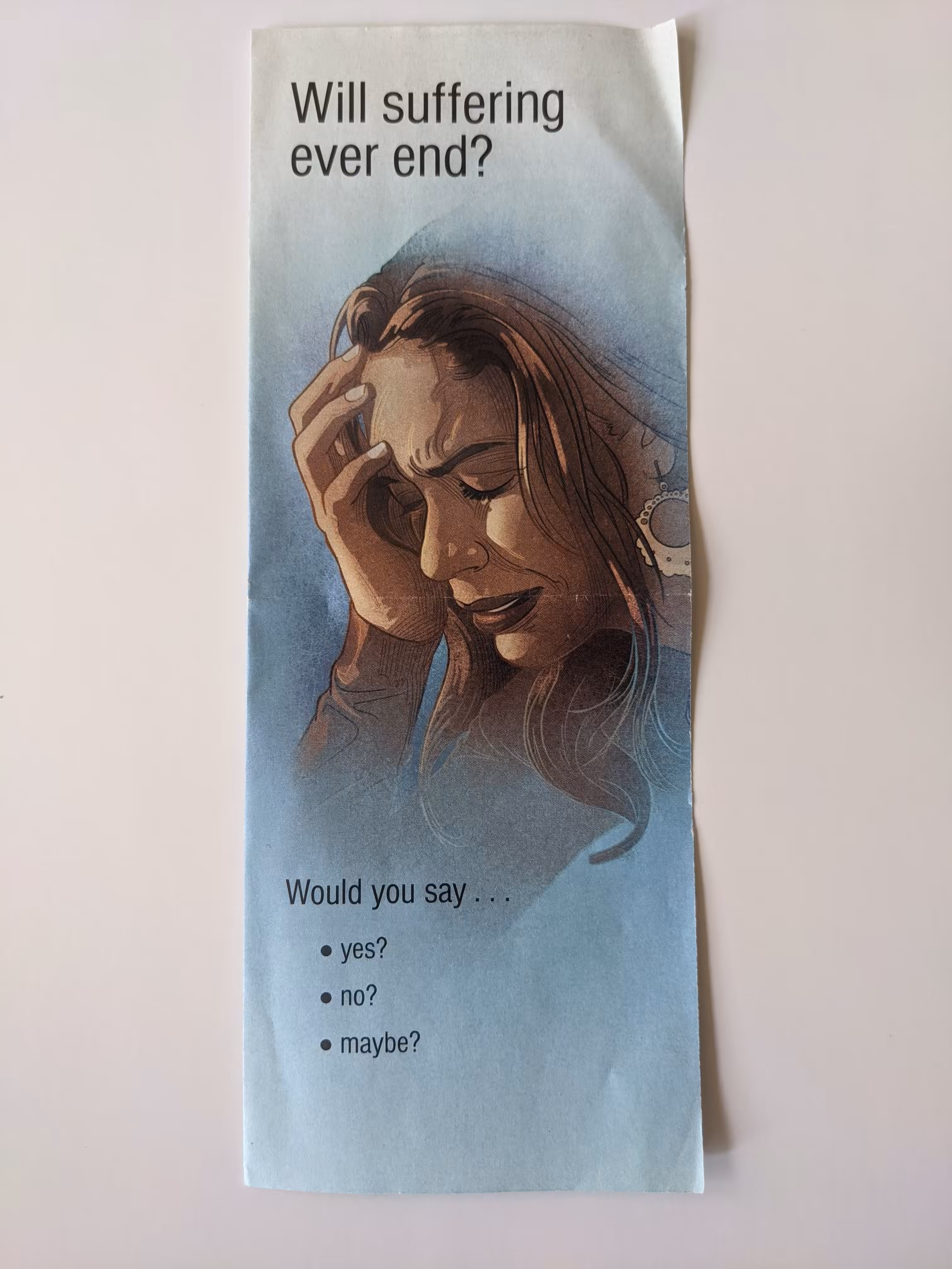 Will suffering ever end?