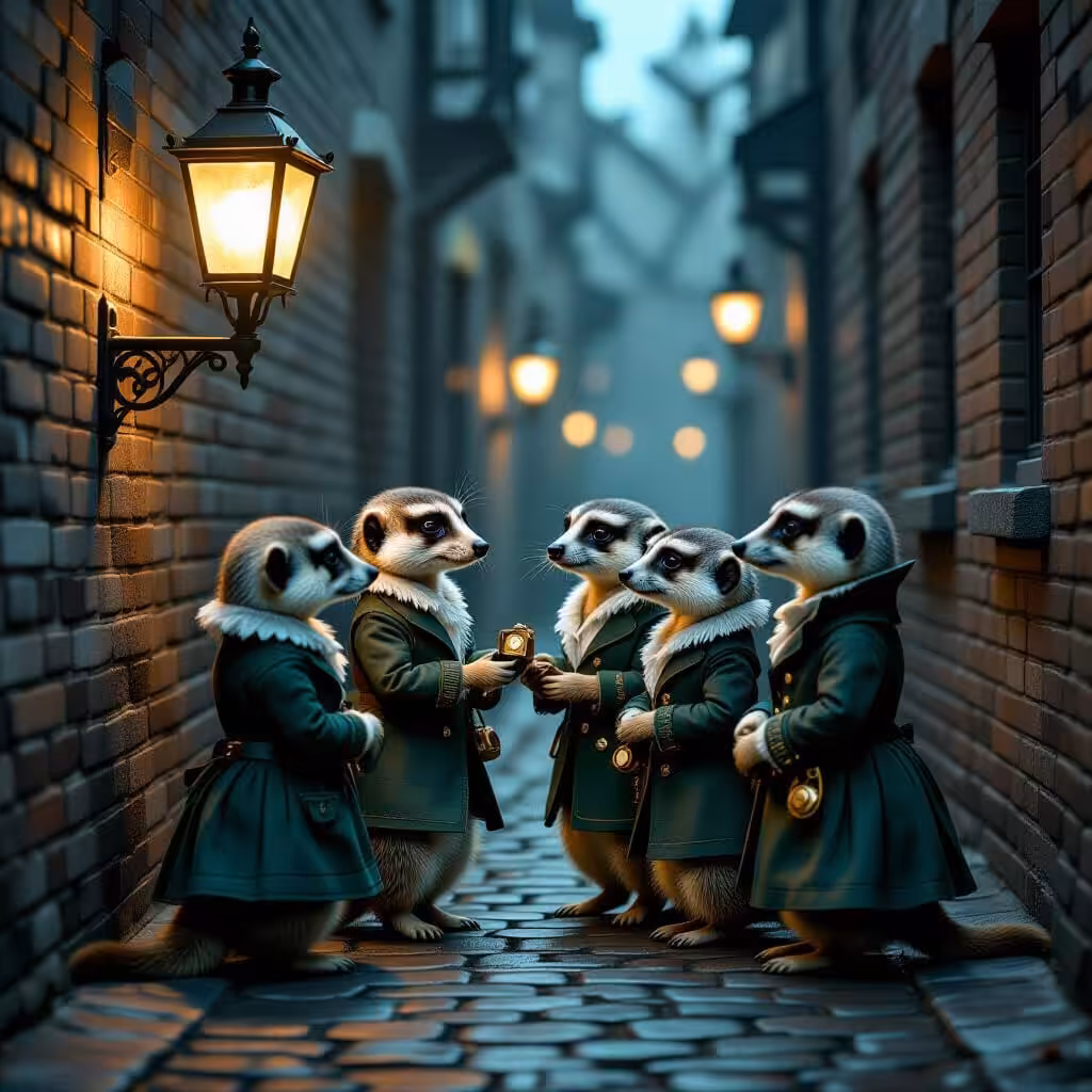 NightCafe Creations: Meercats 1 