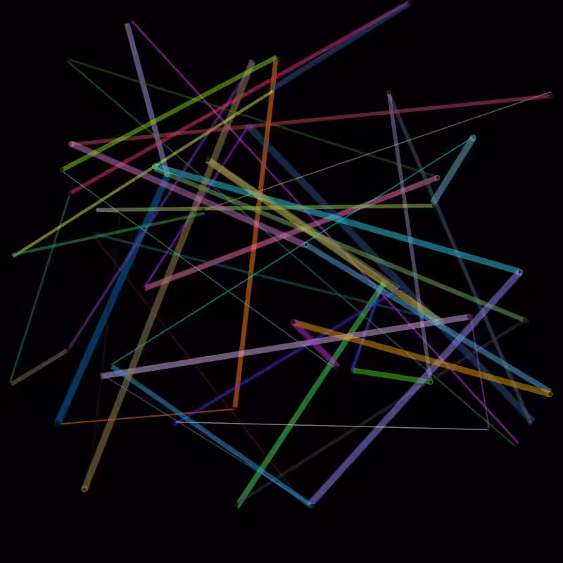 Generative Line Art01#08 Unique Line Art by ArtH2O