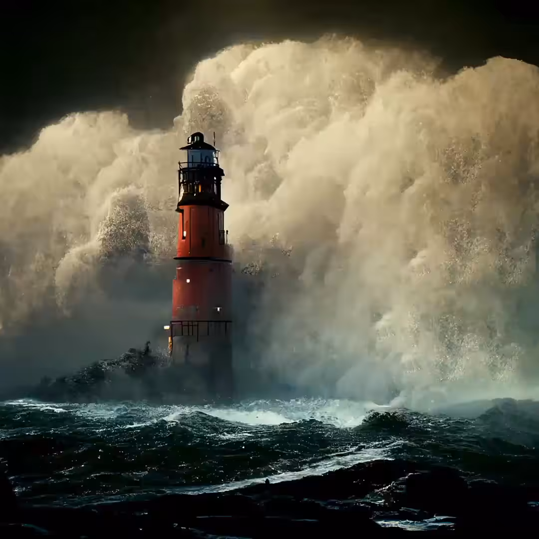 Lighthouse 3 - Stormy Seas