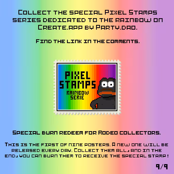 Pixel Stamps - Rainbow Serie ADV 9/9