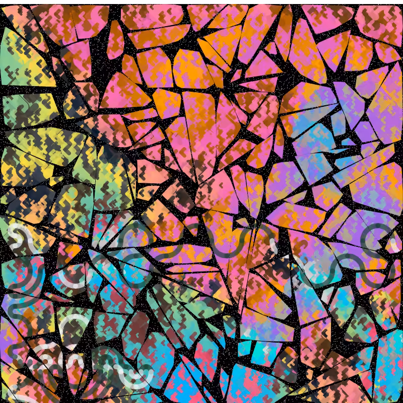 Tessellis - Gaudi style generative mosaic #2