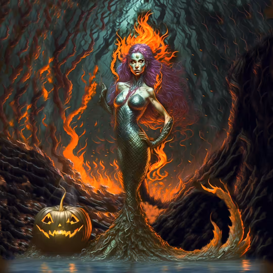 Serafina on Halloween