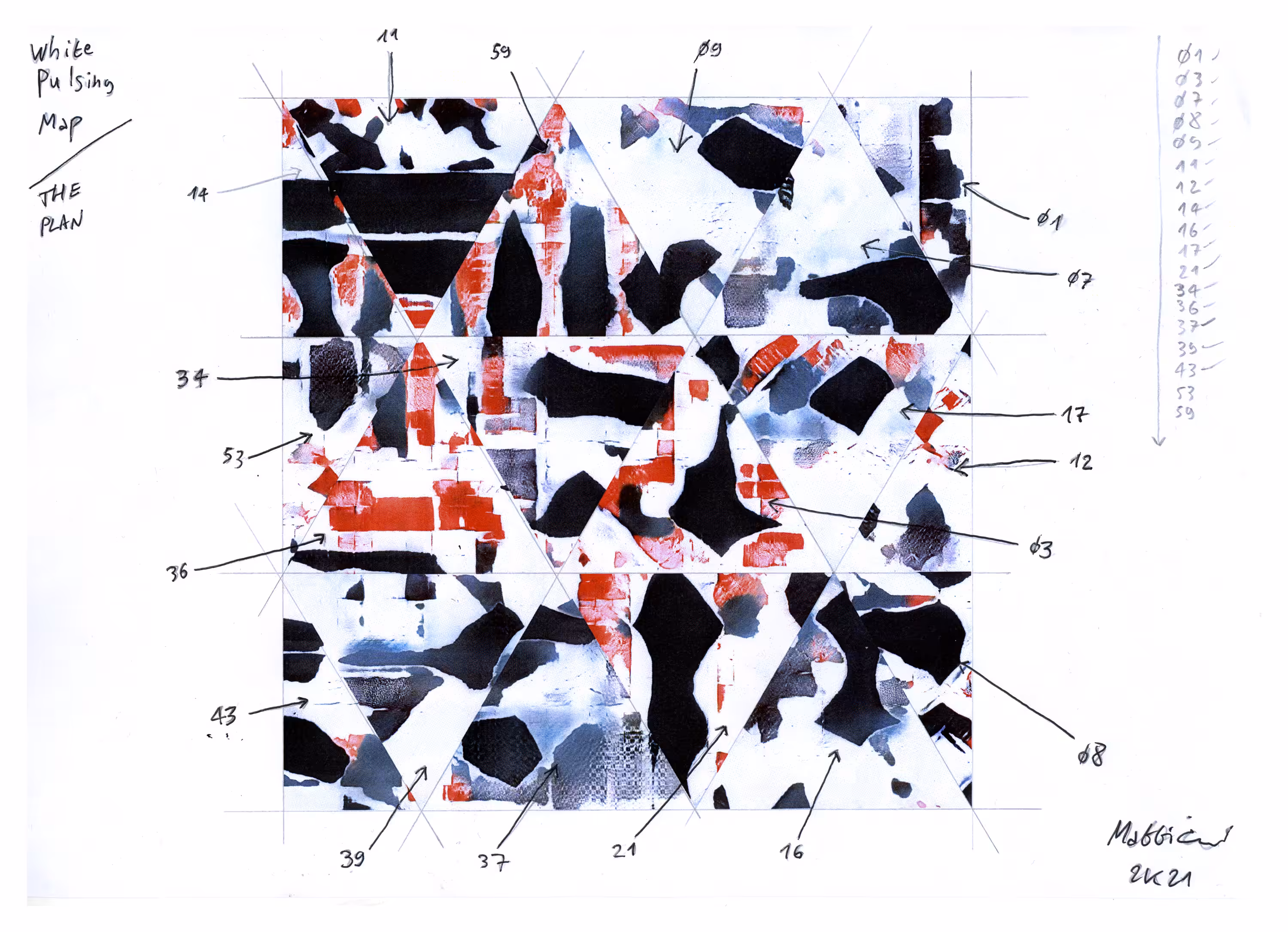 Plan for White Pulsing Map