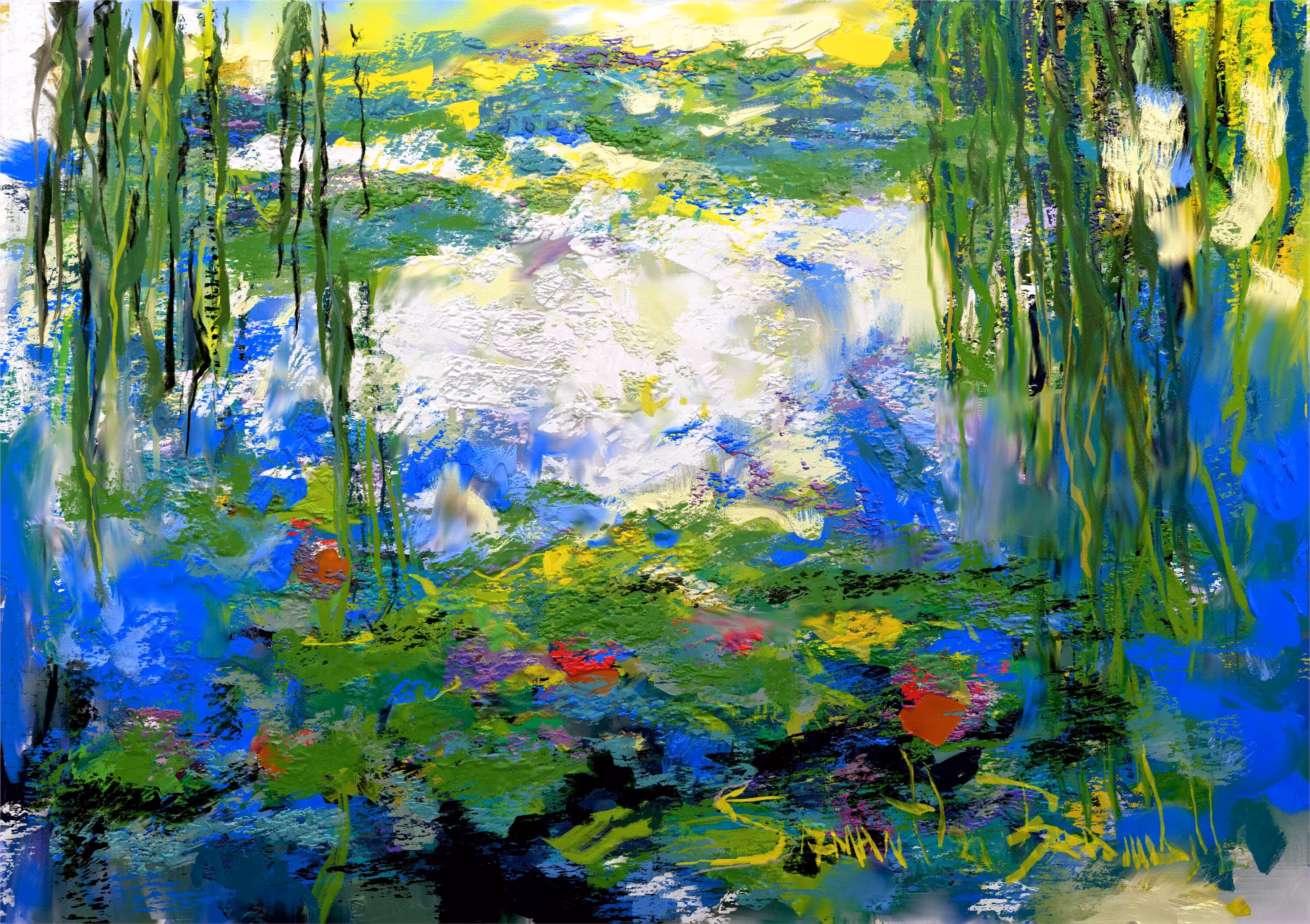 Virtual Reality Painting: "Water lilies"  Virtual Reality Painting 