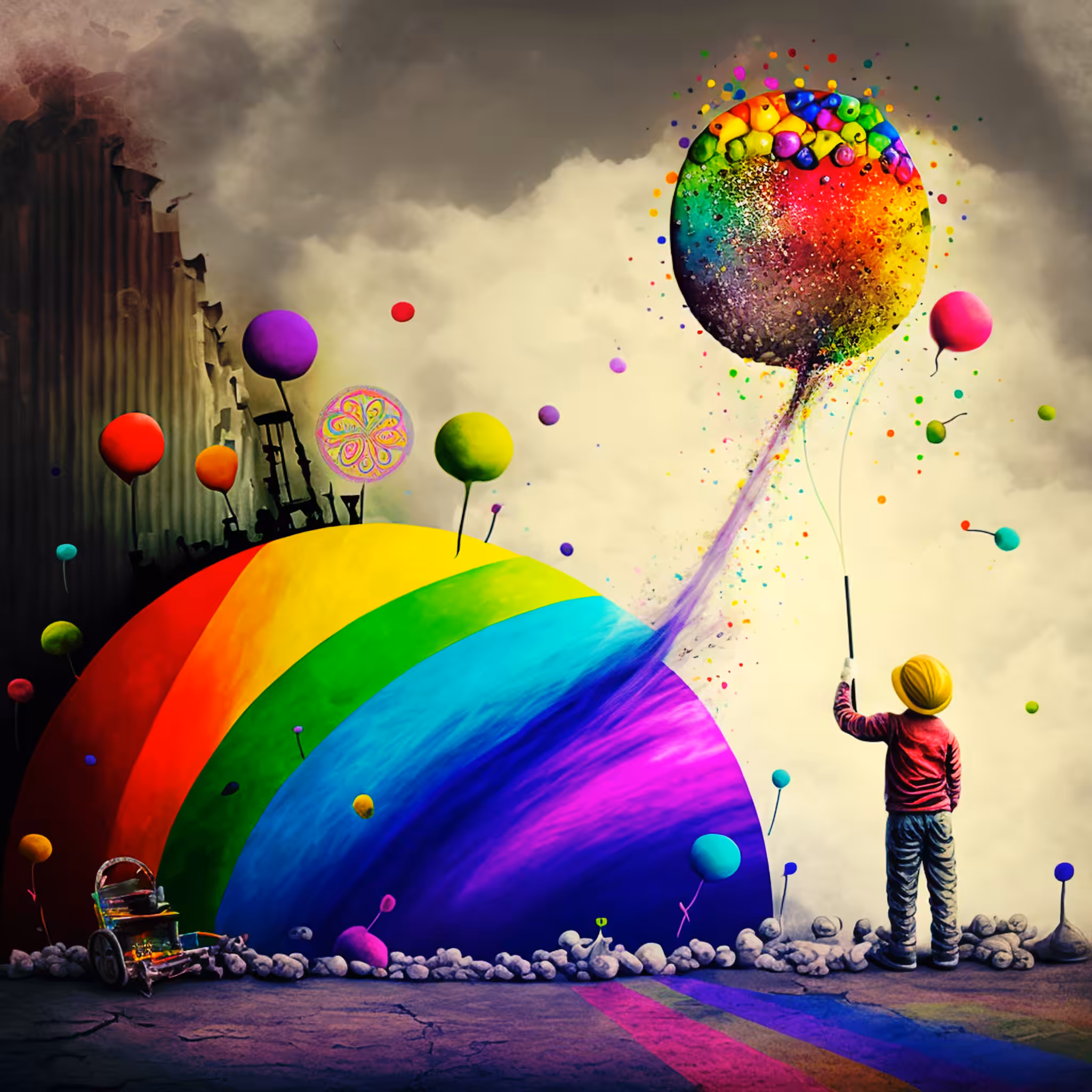Rainbow on a Summer Day