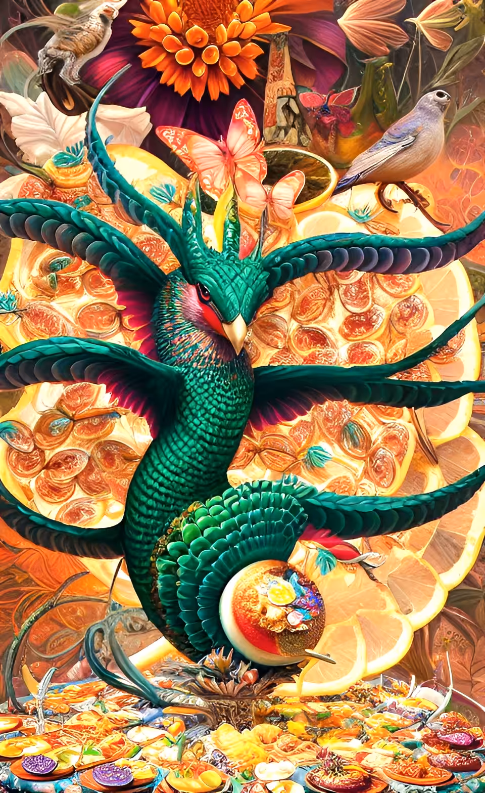 Ostara & Easter Greetings #36 DRAGON FENIX