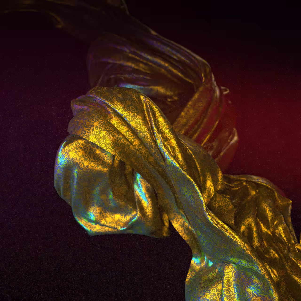 Gold brocade