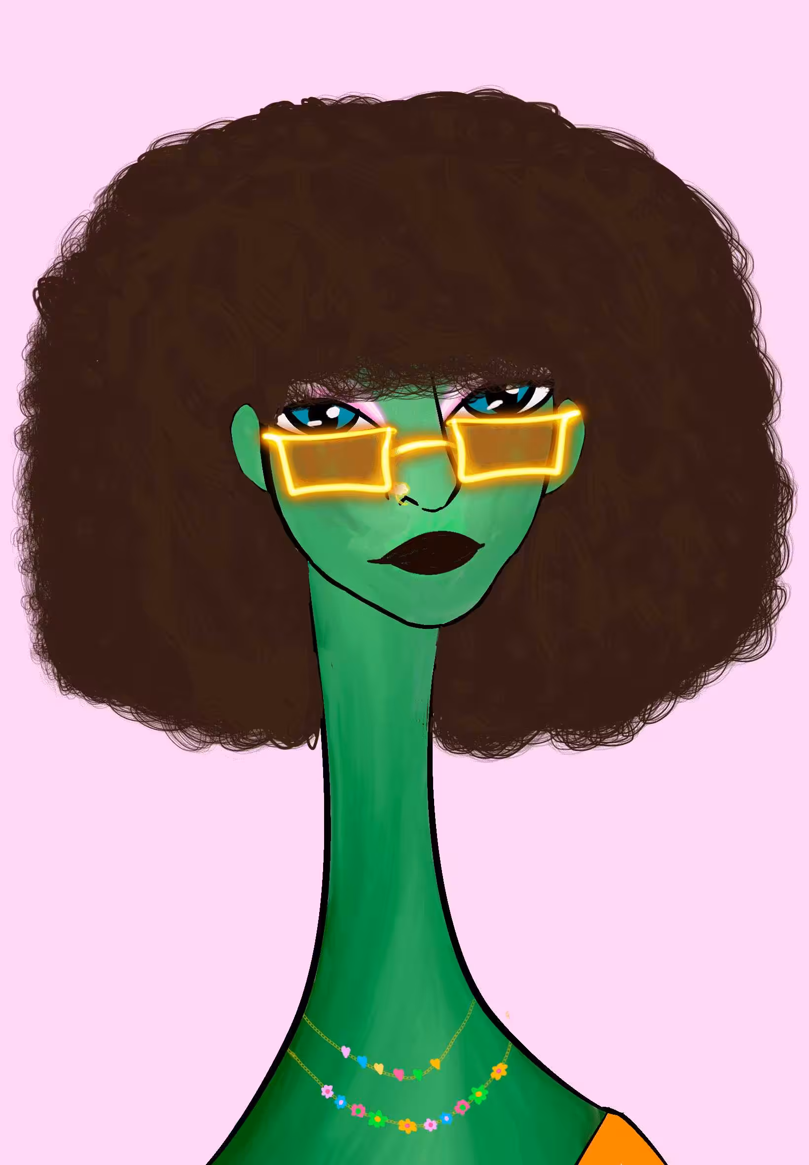 Long Neckie Lady #2861