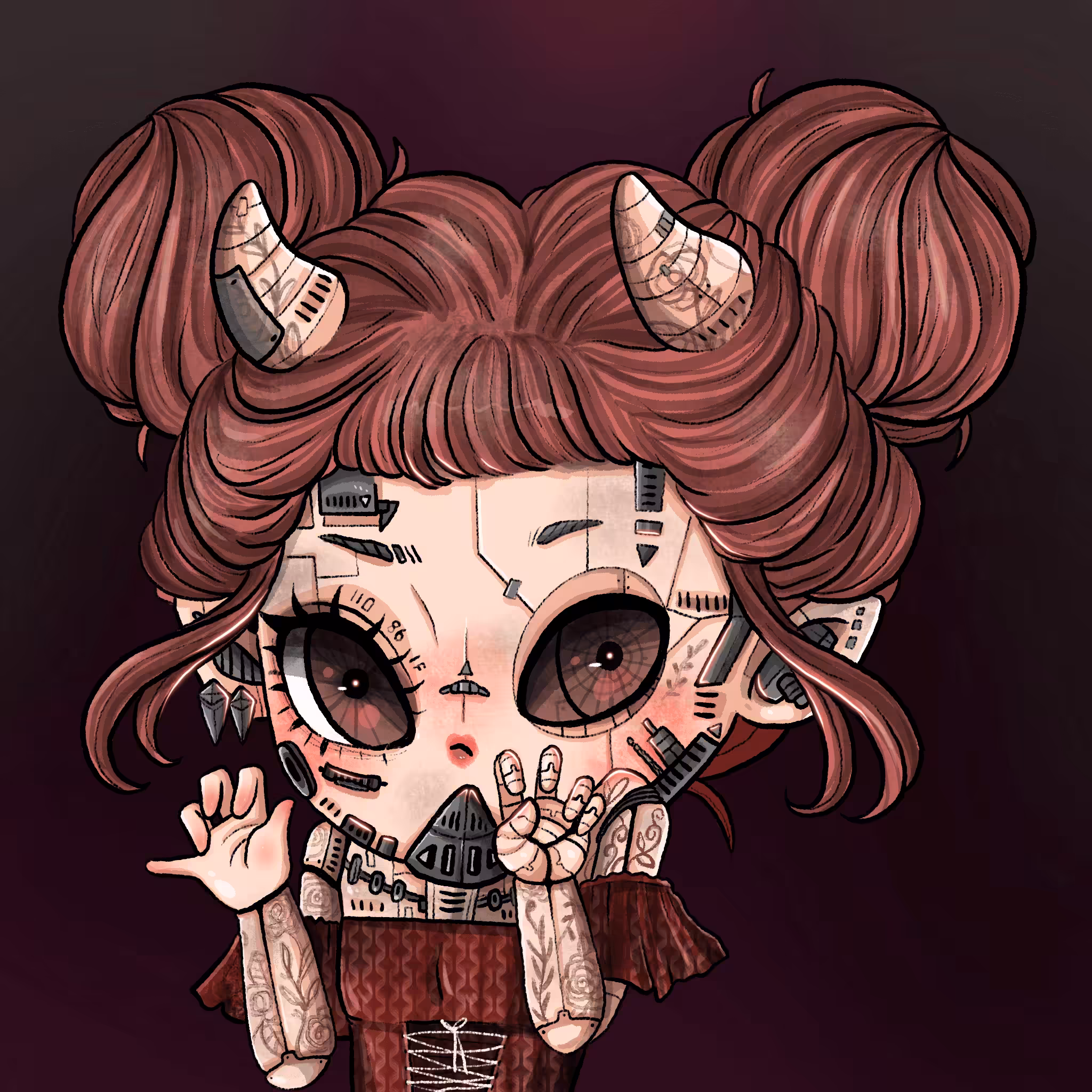 MISSING NOSE CYBORG PINKY