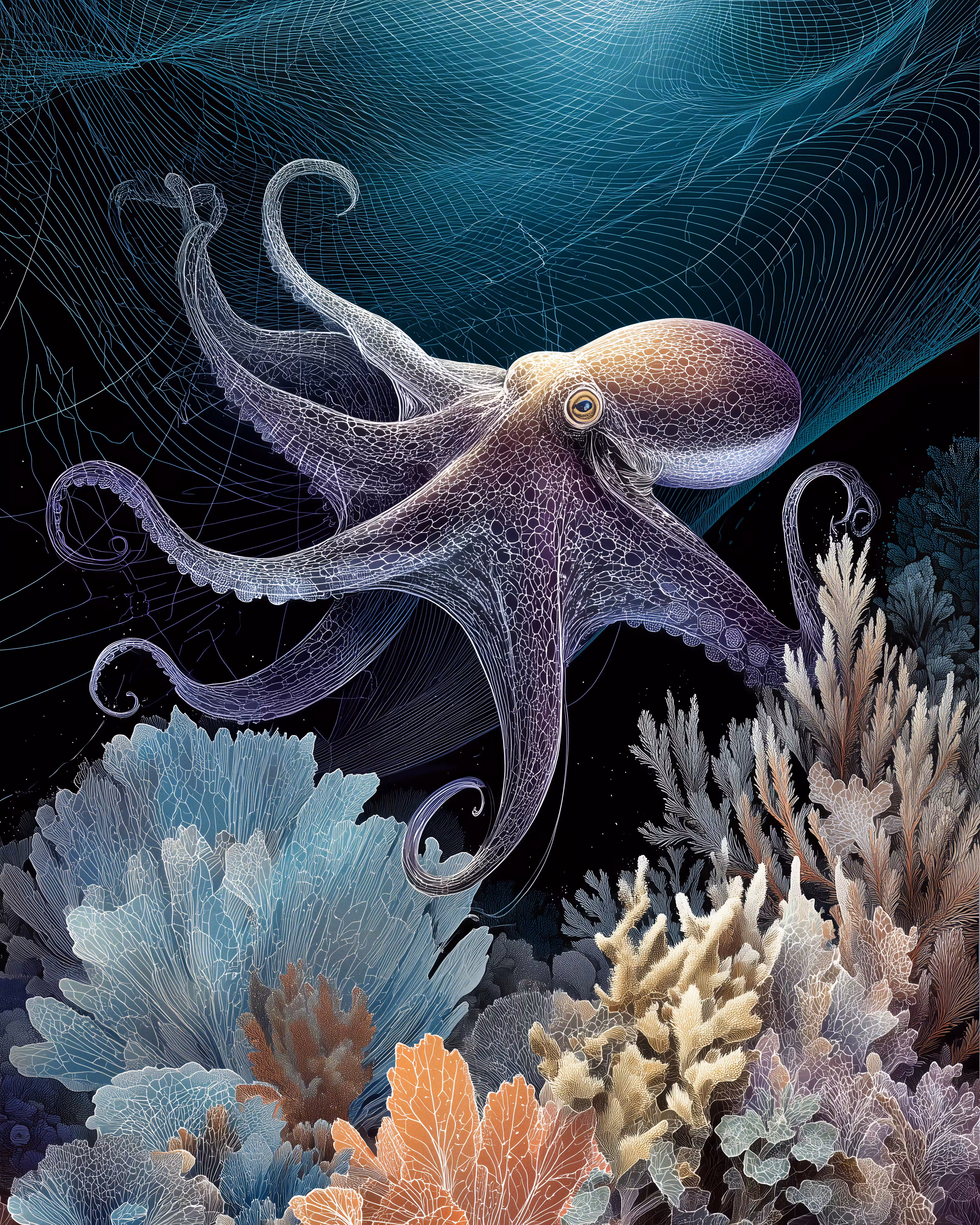 Celestial life 🌌: Celestial Octopus - 1