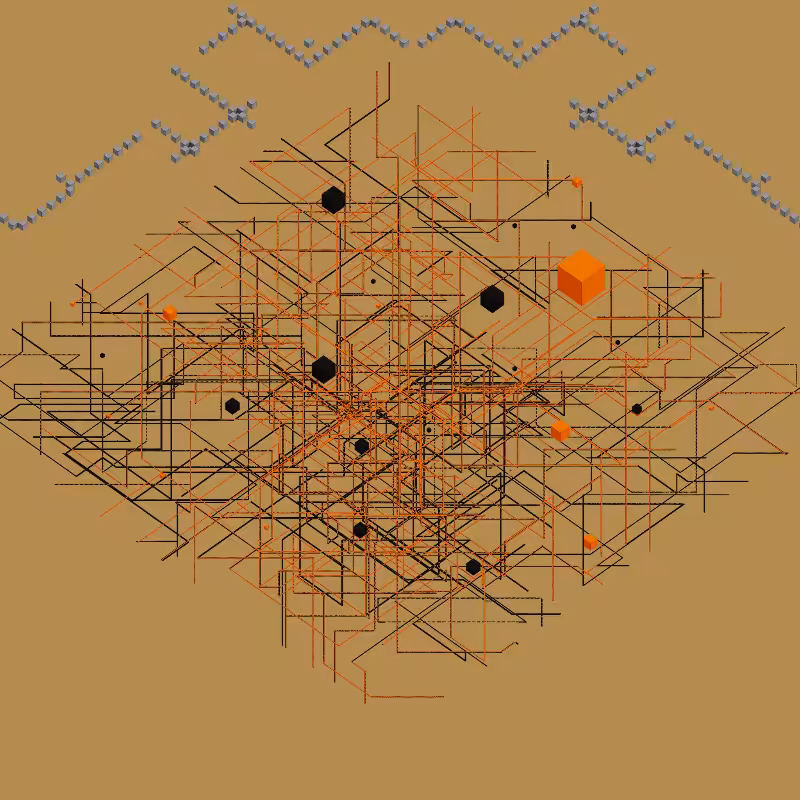 Luminous Streaks and cubes #11