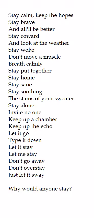 Stay
