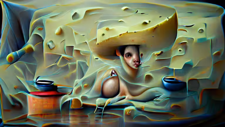 queso con caca en tu cabeza by Luis Eduardo blackaller (pixray_genesis)