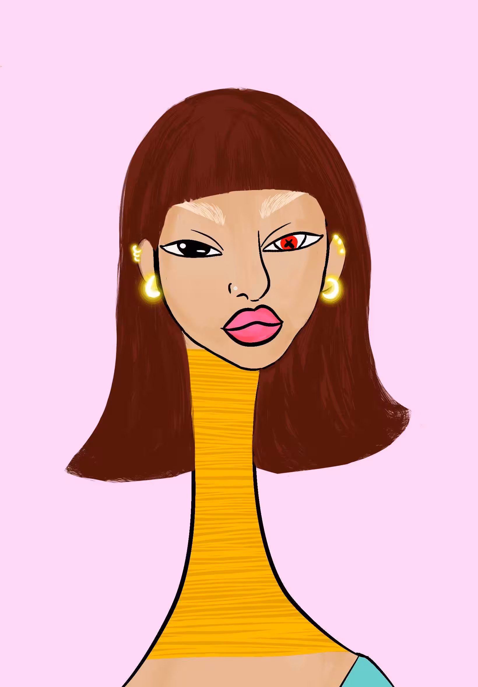 Long Neckie Lady #559