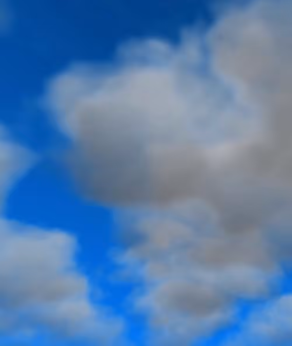 Portrait of organic people: From the clouds
