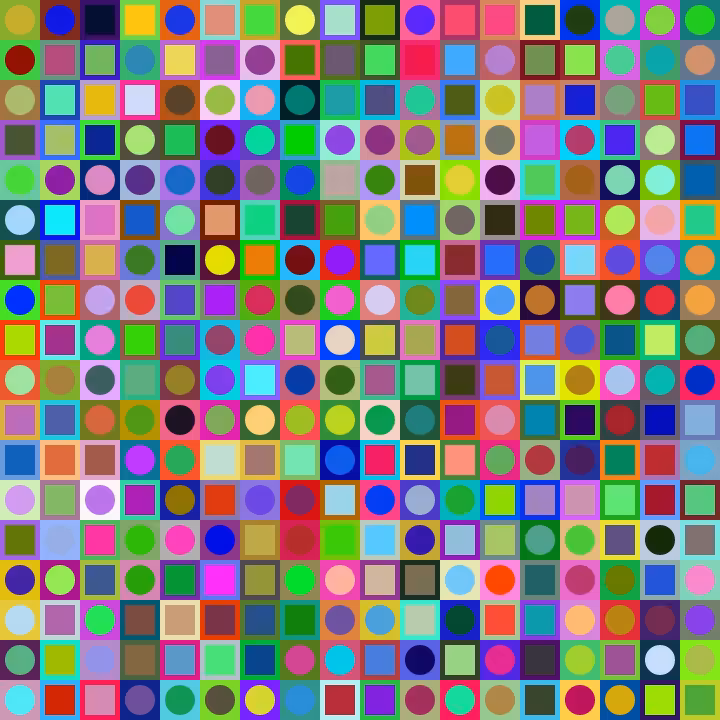 Square Dot Composition #100