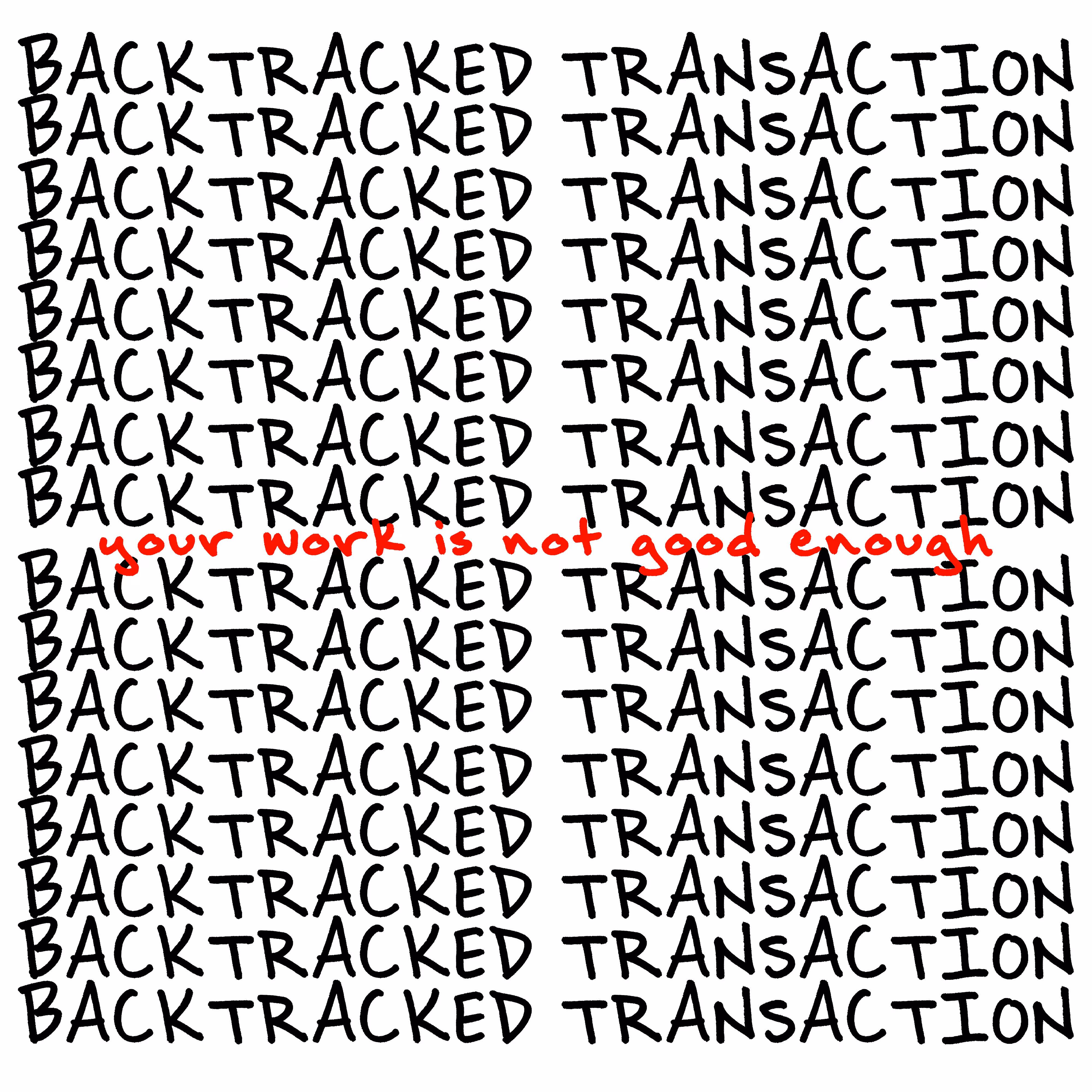 BACKTRACKED TRANSACTION #8