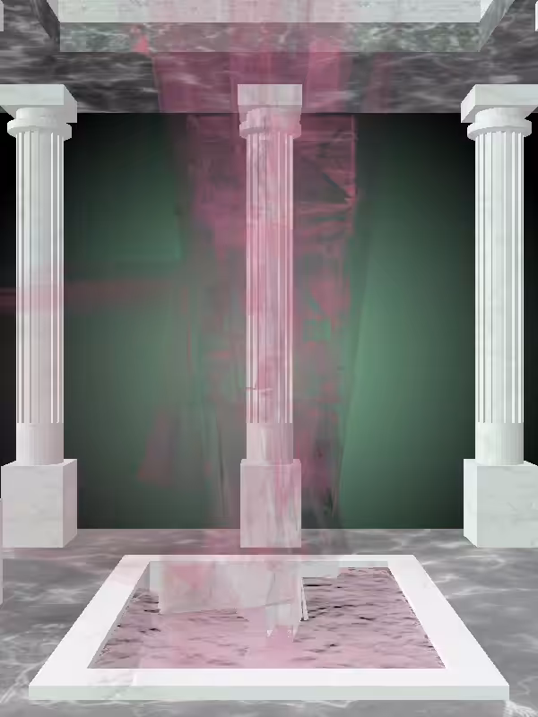 HeavenComputer: The Fading Injured Sharp Magenta Woman #5285