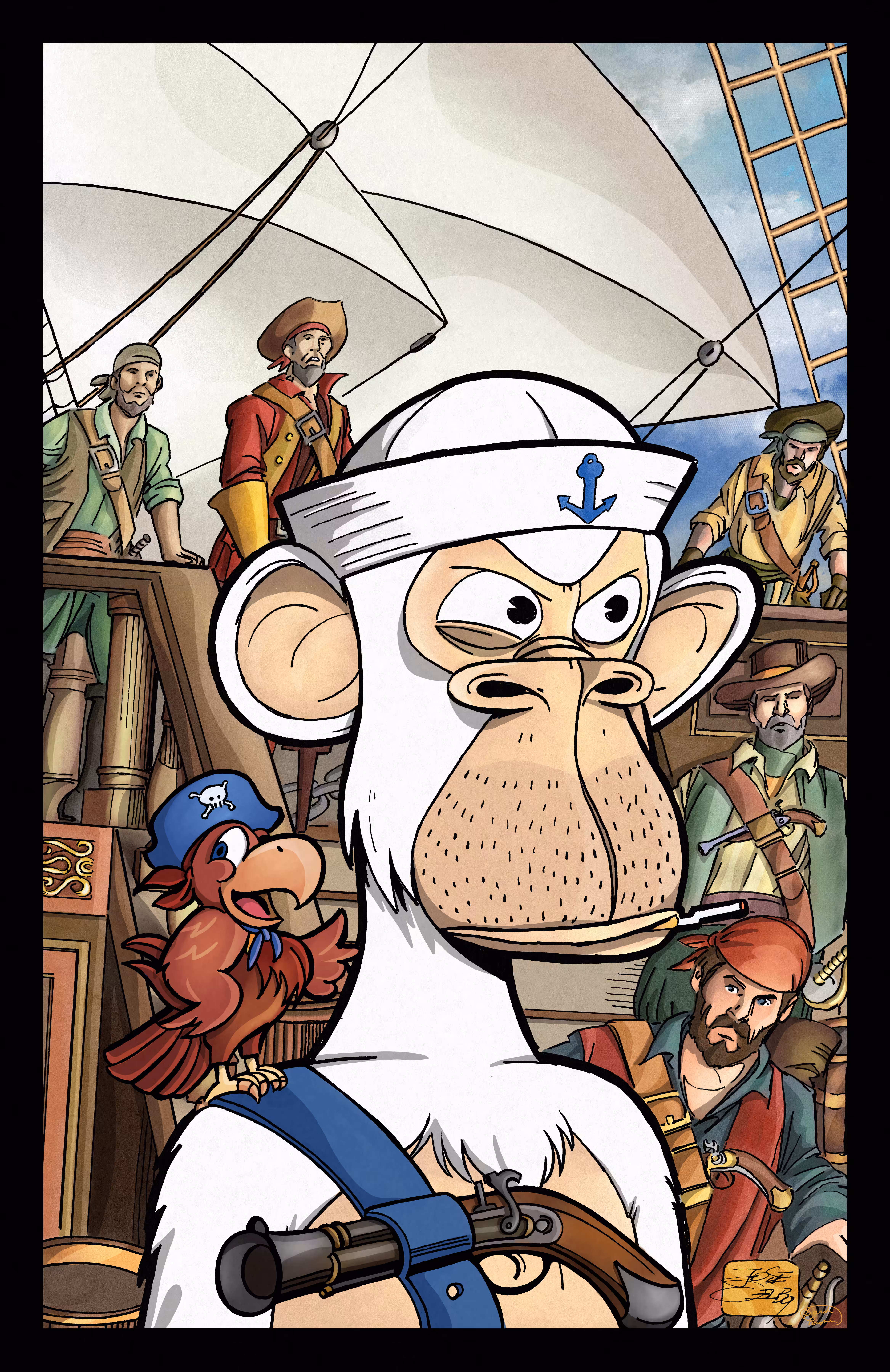 Captain Apemo - A Pirate’s Best Friend - Morgan The Parrot #31/49