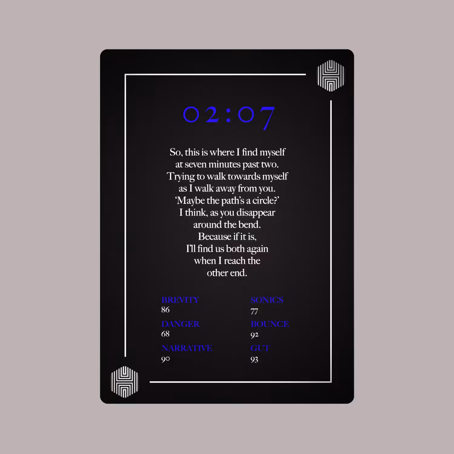 POETRY CARDS VOL 1 | META/VERSE: 024 - 02:07