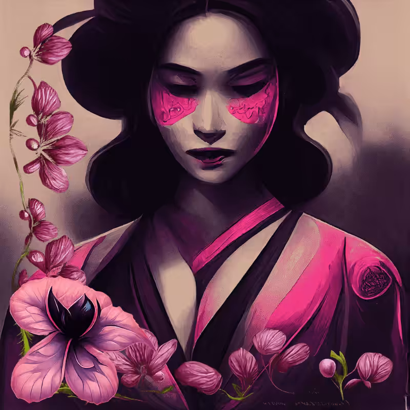 Geisha in Magenta #6