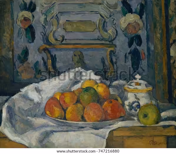 Dish of Apples by Paul Cezanne