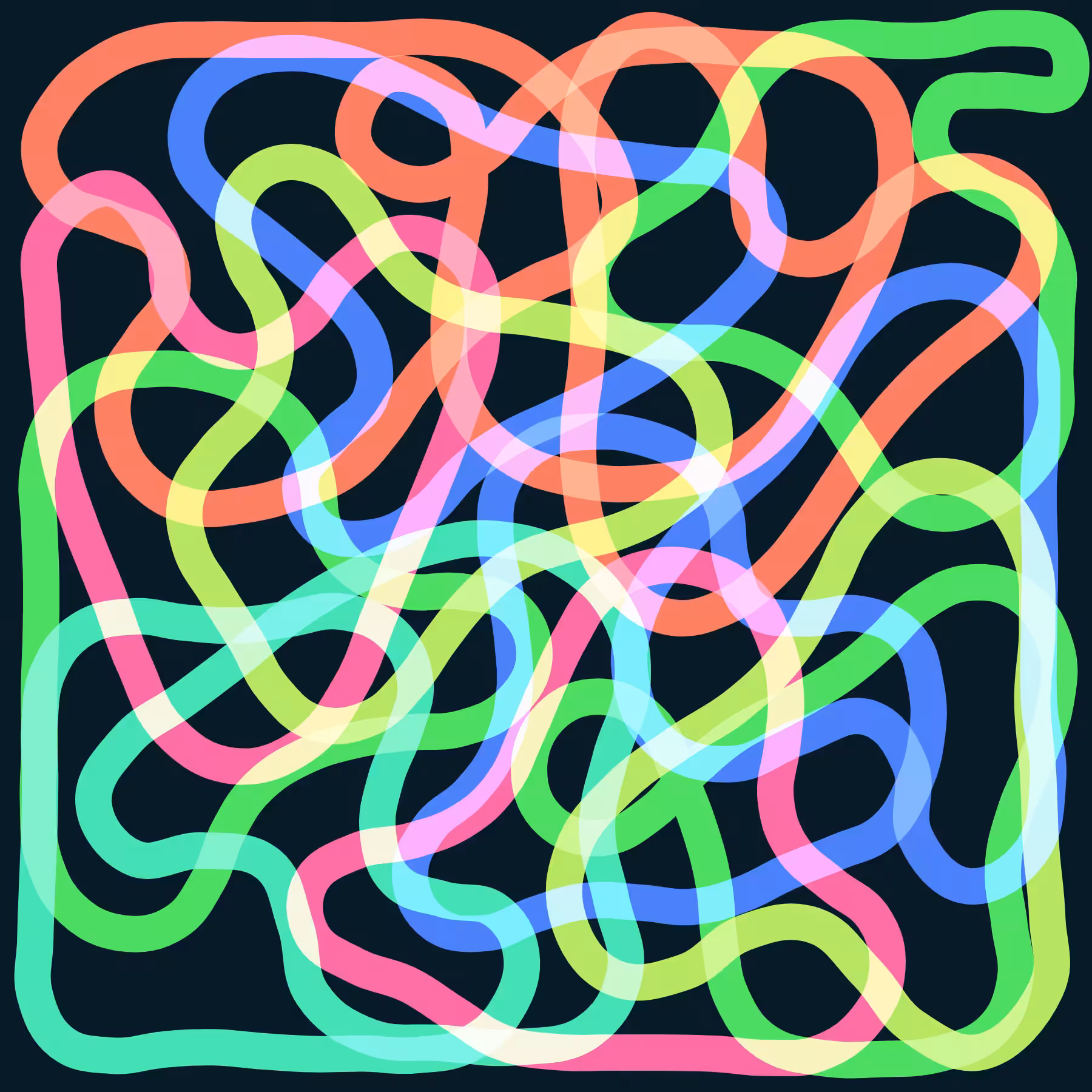Elastic tangle #9
