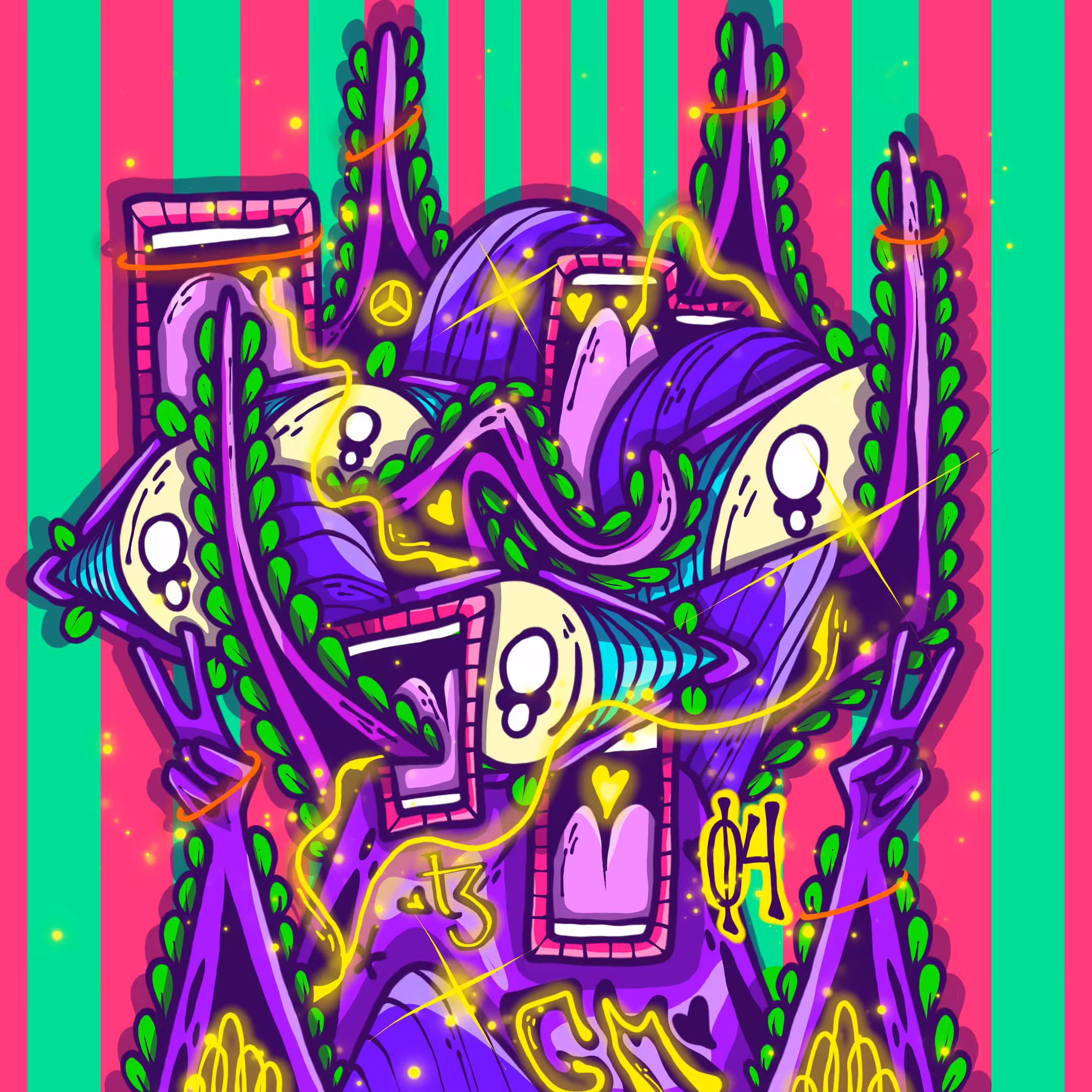 Monster rafia 04
