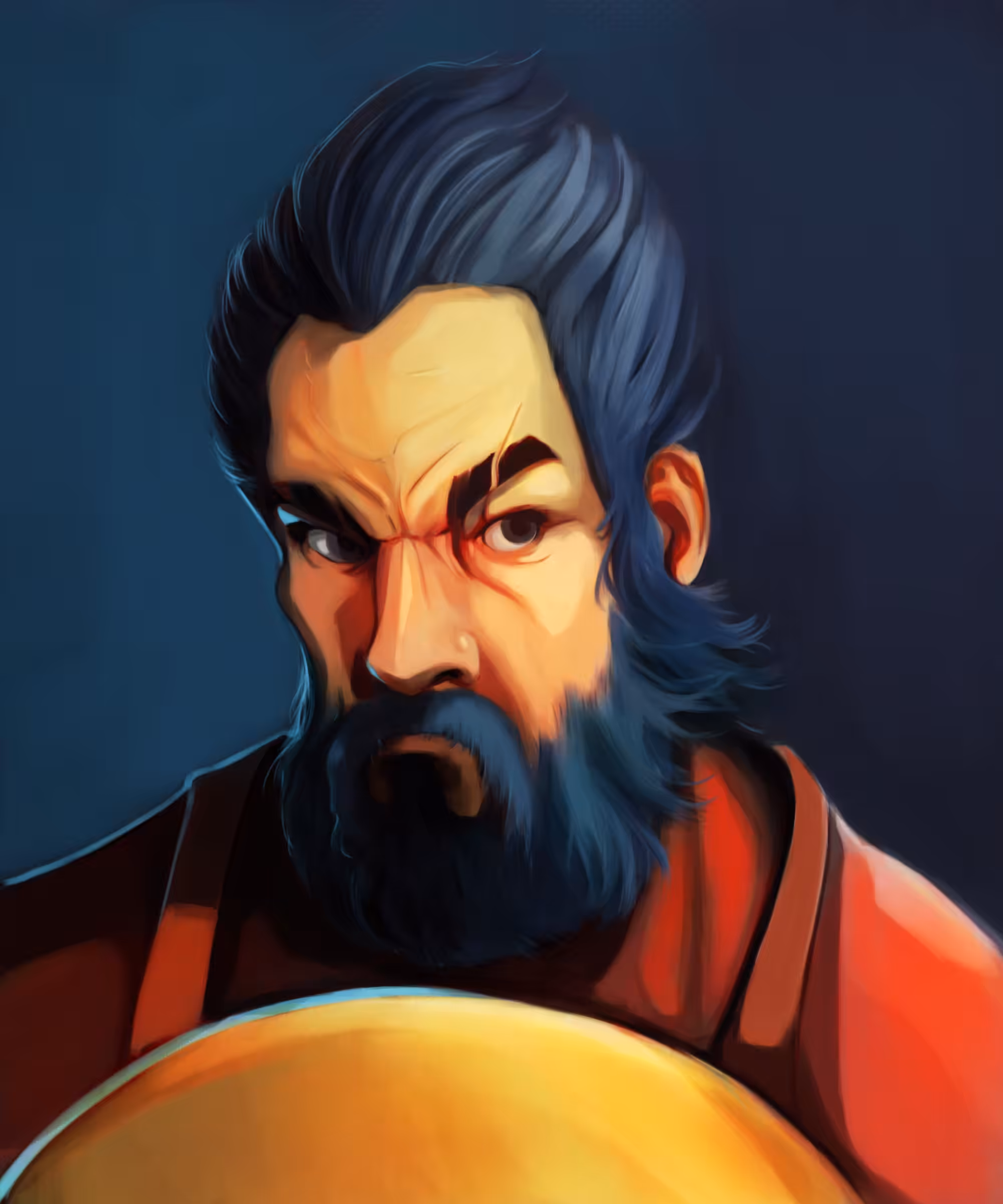 Warrior ready for dungeon