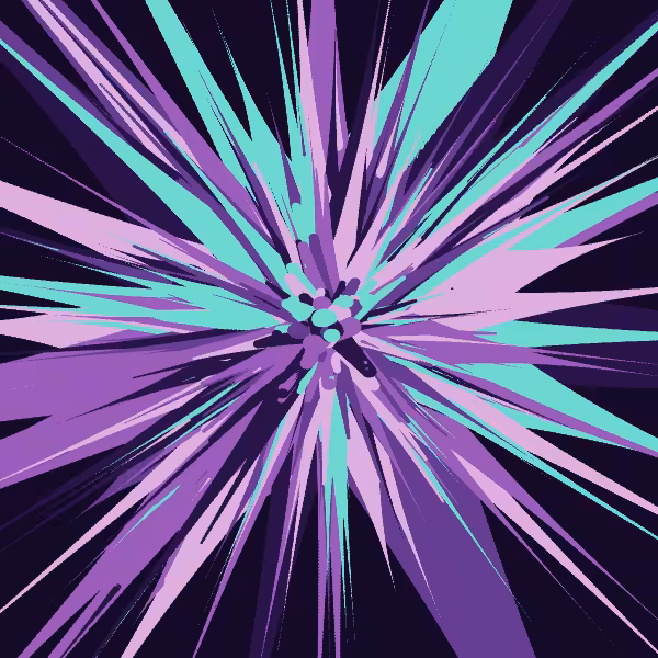 drip flower painting #61