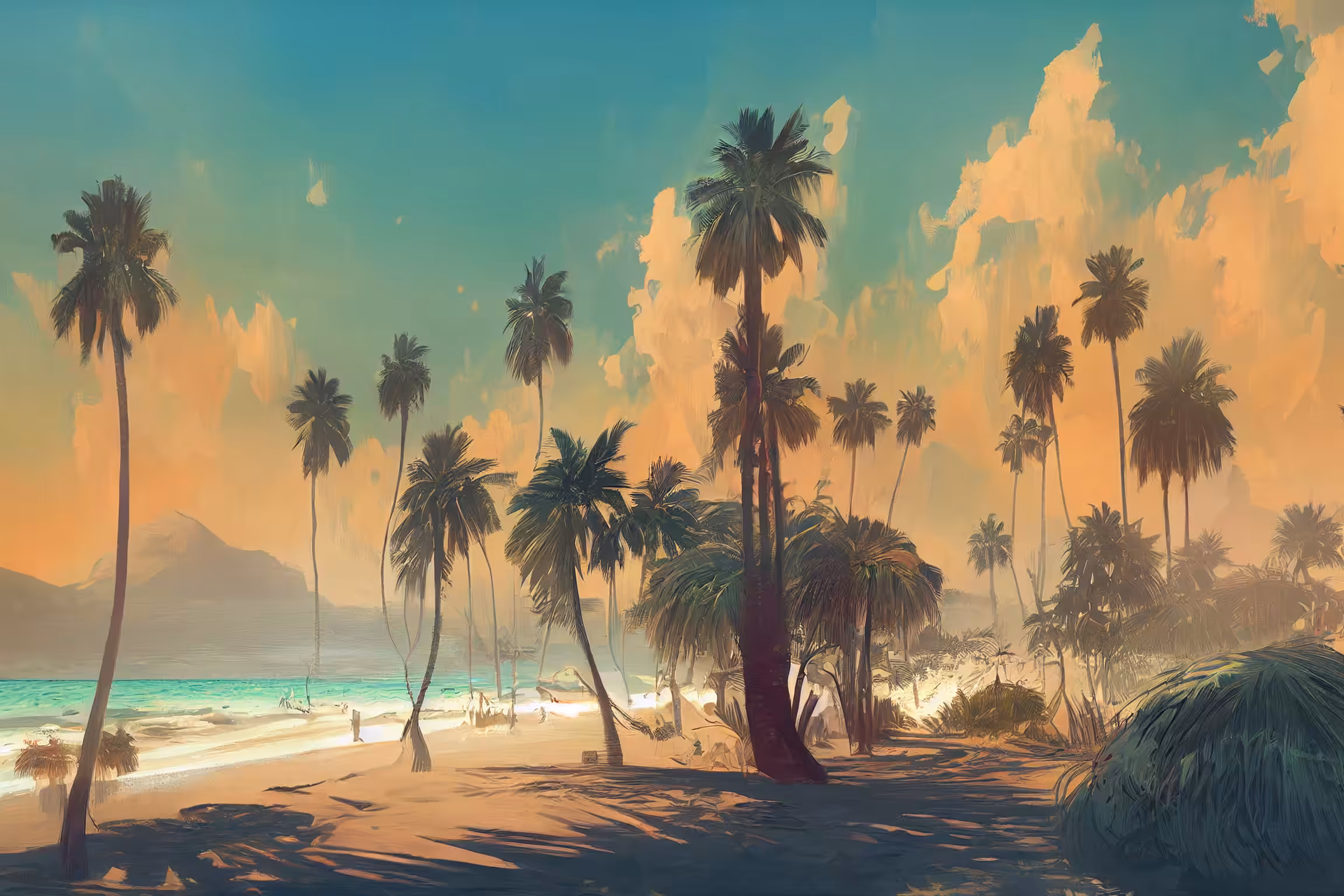 Sunny beach day