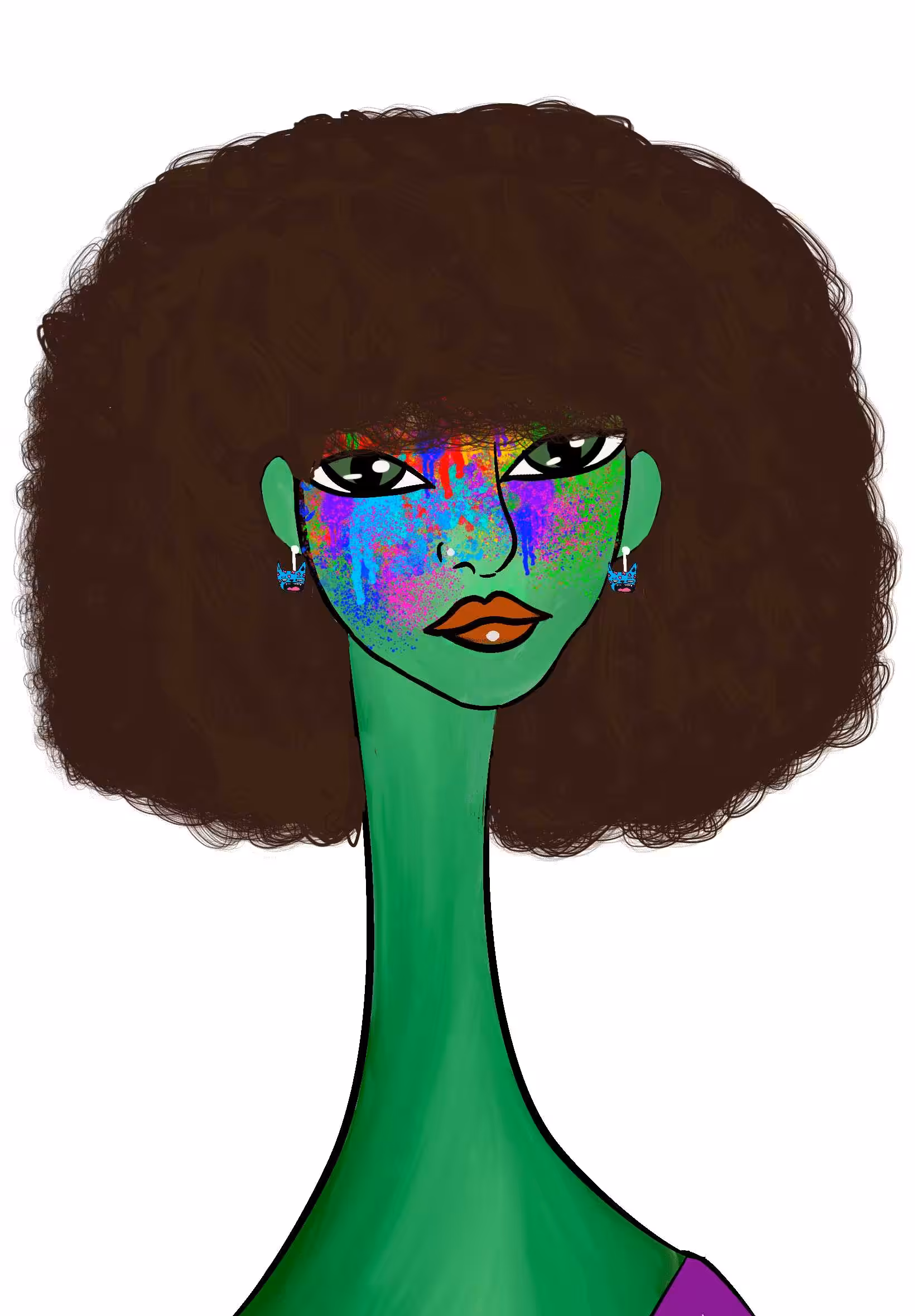 Long Neckie Ladies: Long Neckie Lady #2195