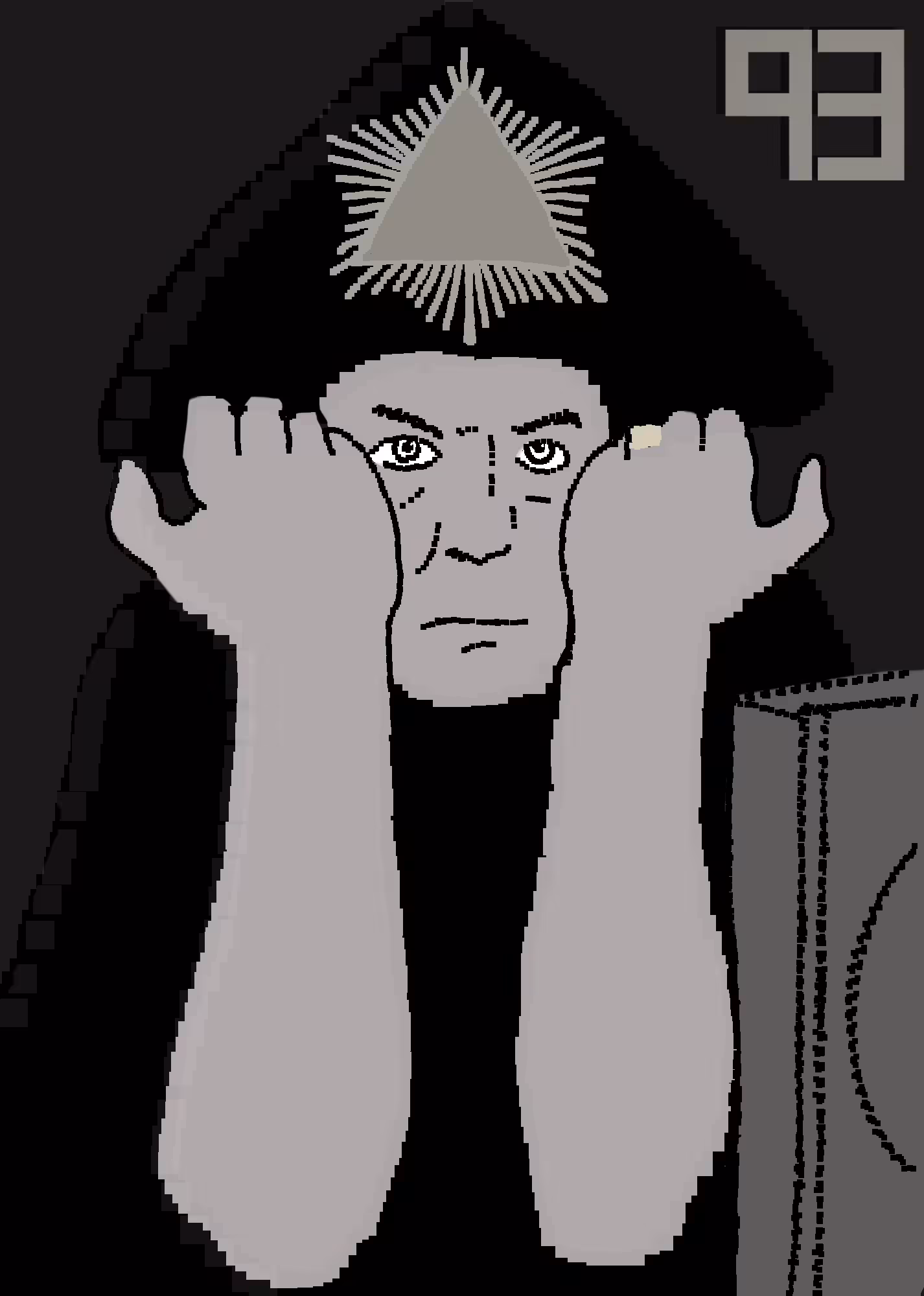 Pixelart | Aleister Crowley | 93