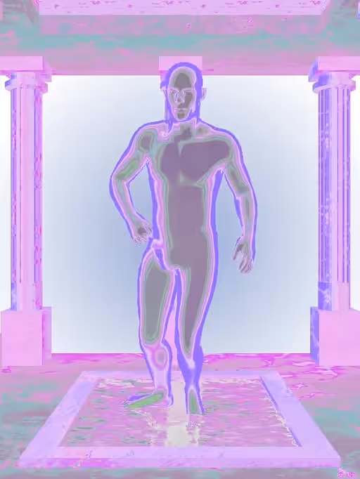 HeavenComputer: The Injured Luminescent Chrome Man #1766
