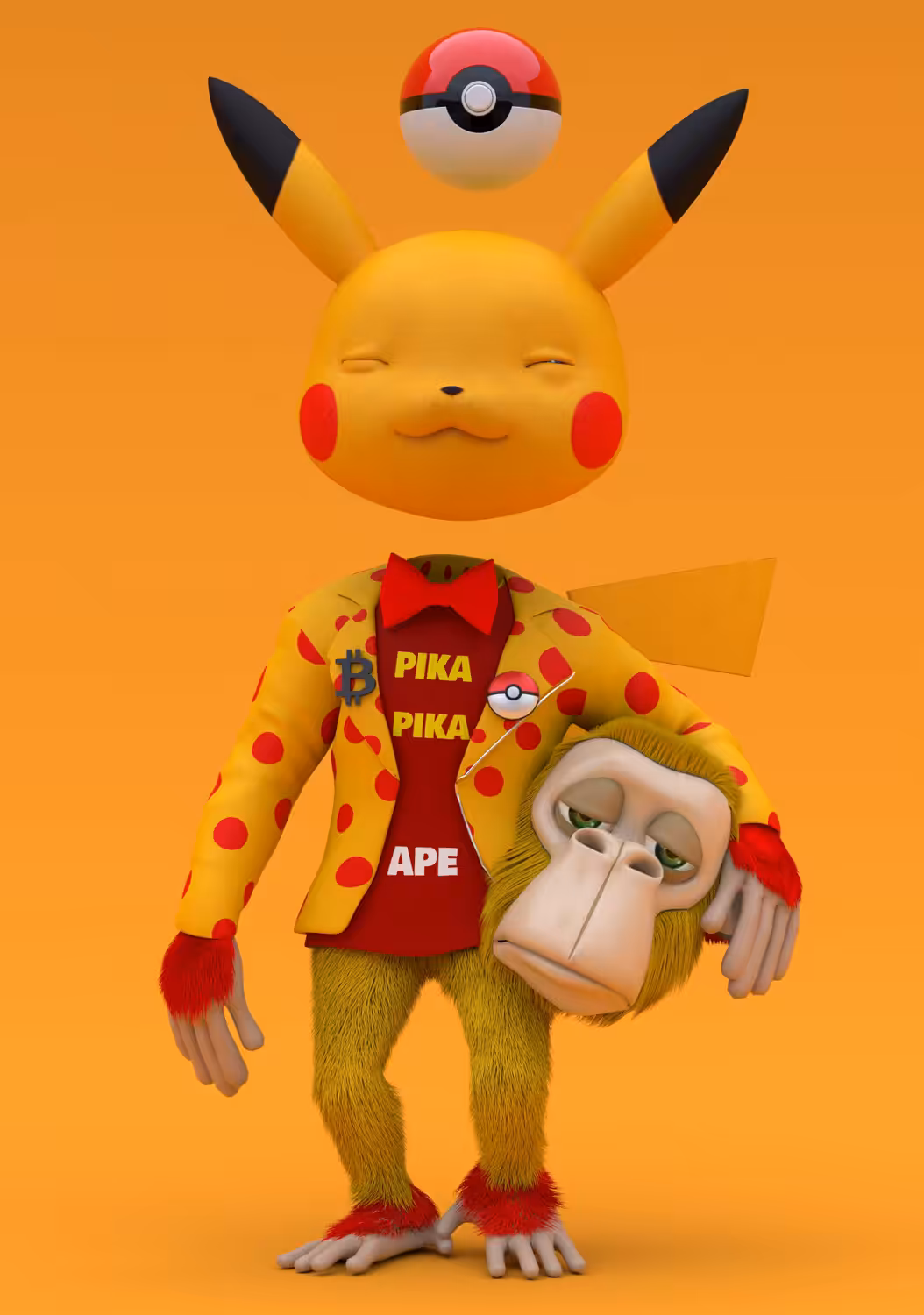 APE AND PIKACHU # 24