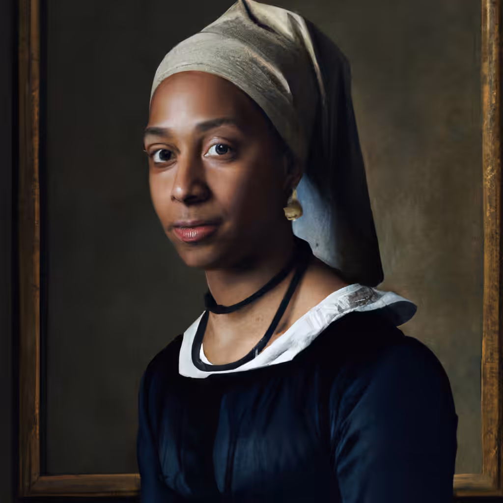'Girls in Galleries with Pearl Earrings': Photograph #38