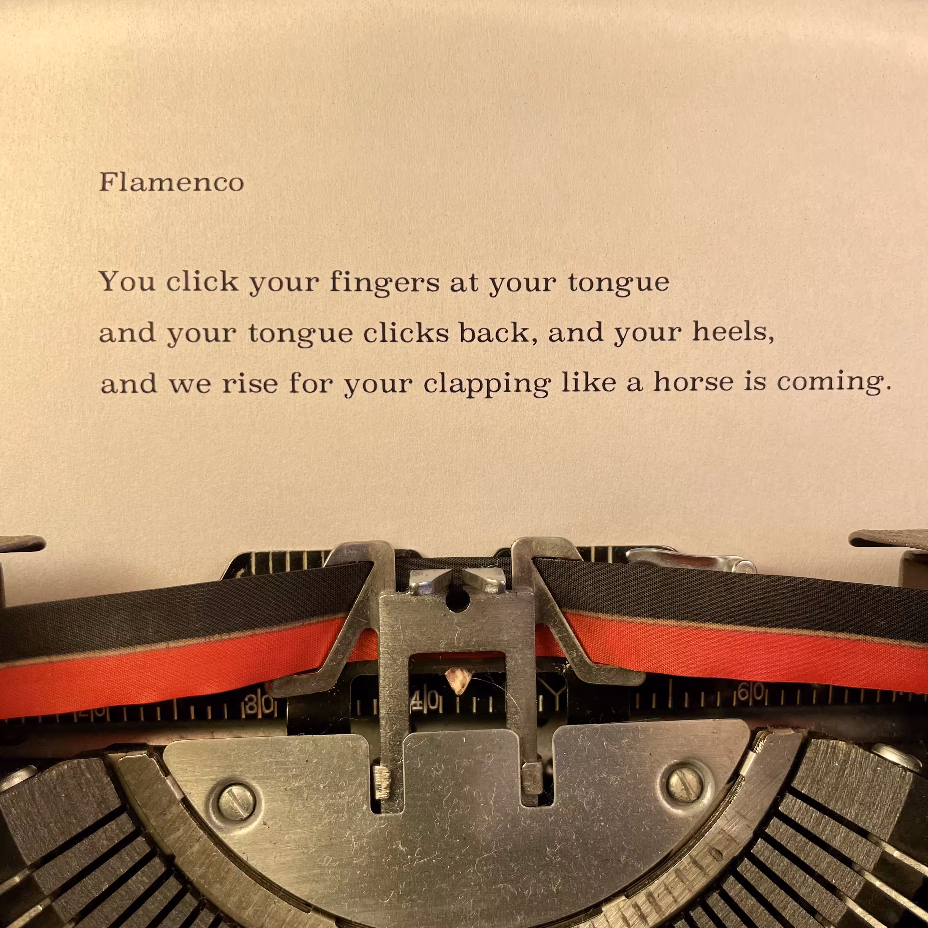 Love Poem Tercets: Flamenco