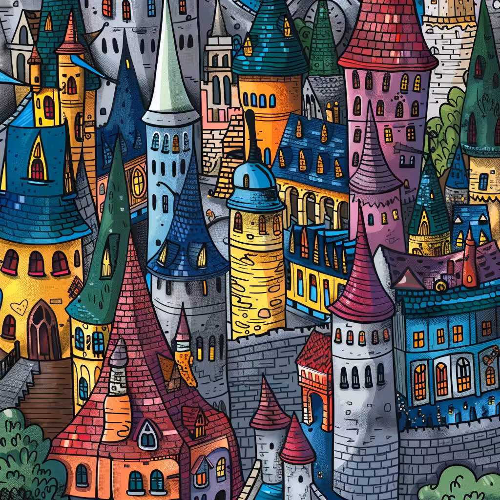 Rainbow city view 2