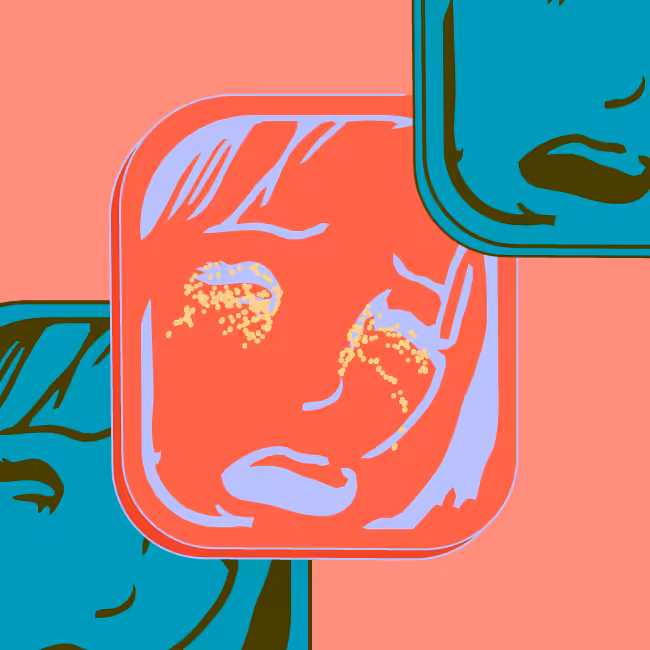 Card in the box "Crying girl" #13