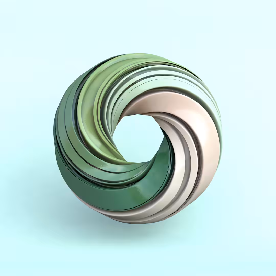 Infinite Green Swirl