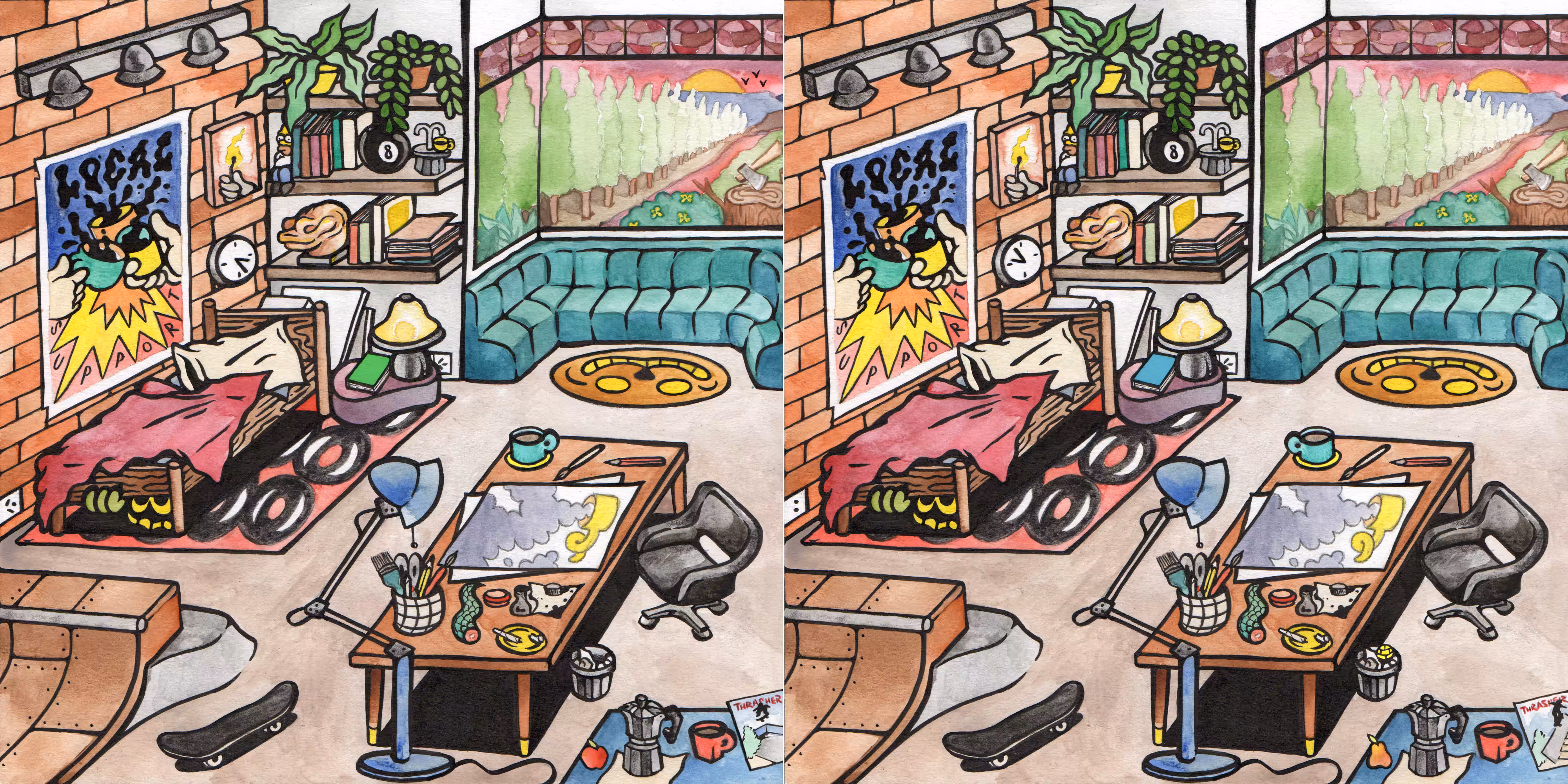 FIND THE TEN DIFFERENCES #1 BY CINO