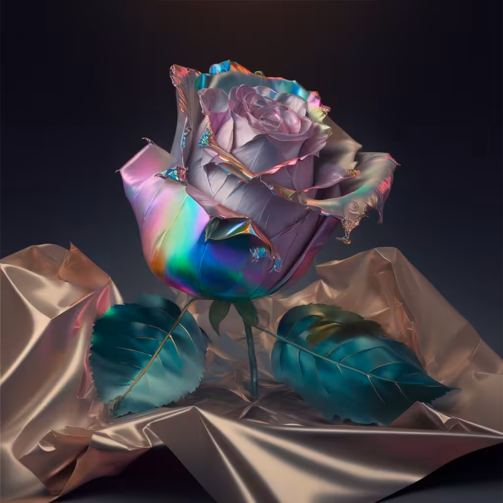 Holographic Rose ⋆ ˚。⋆