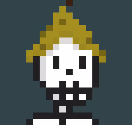 TezSkulls #25 - Banana Hat