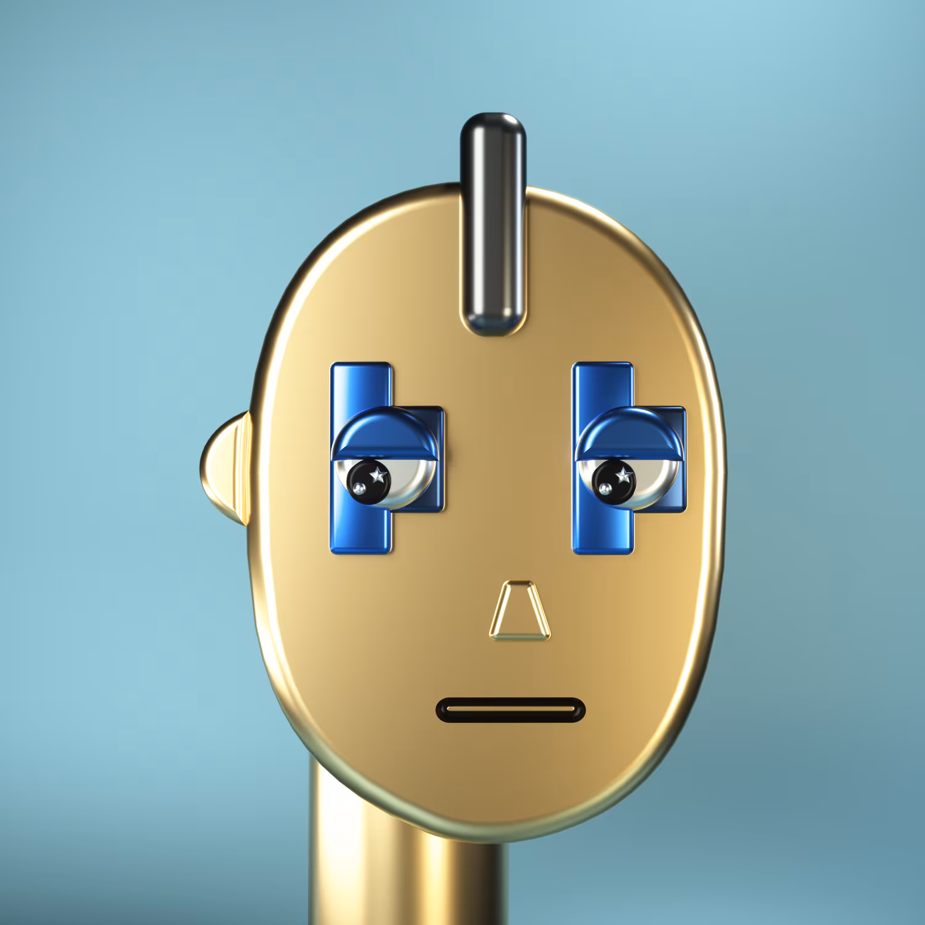 3D Chrome Punks: 3D Chrome Punk #0057
