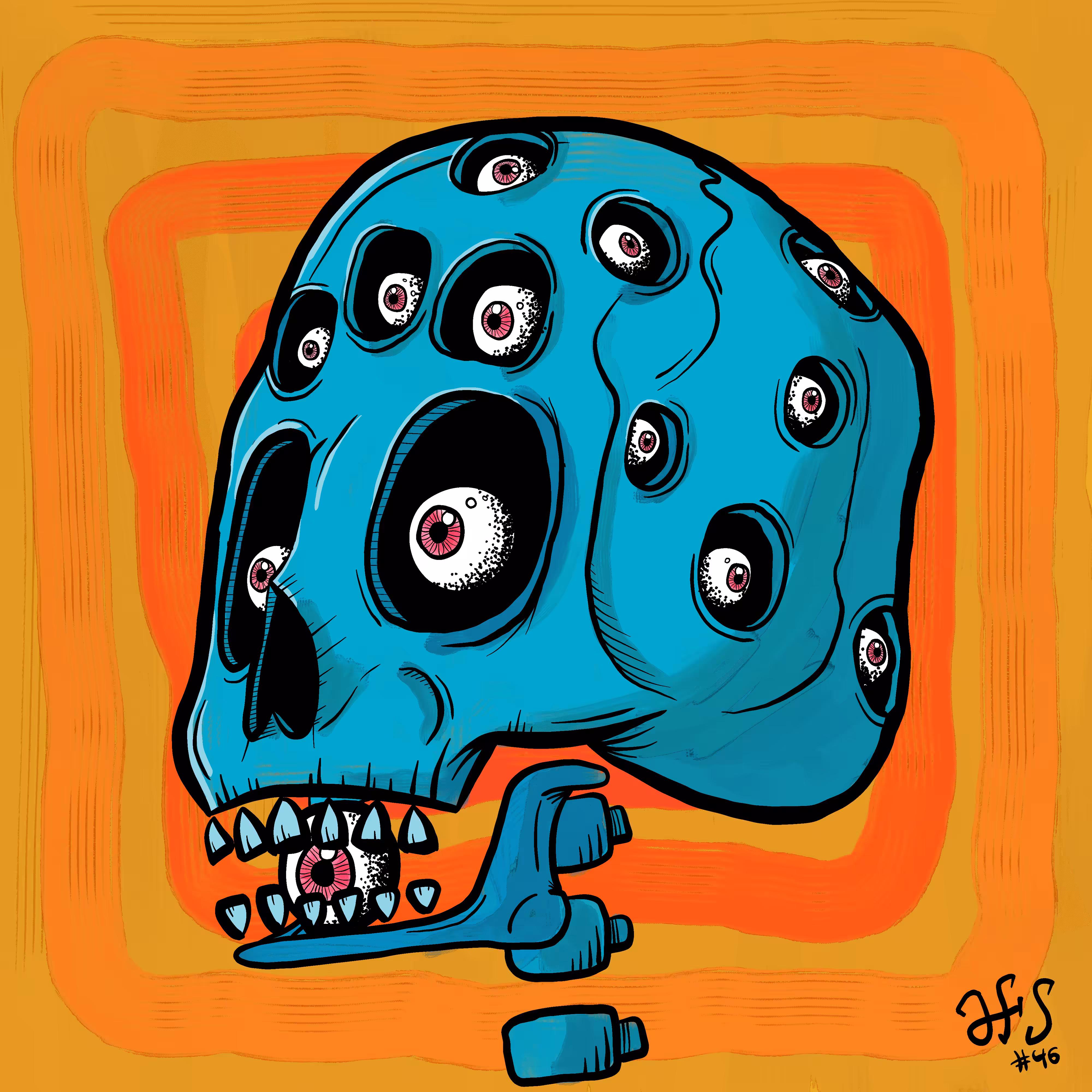 Almost Fancy Skull #46